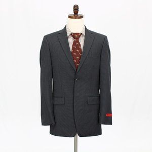New Jones New York 38L Gray Striped 2-Button Sport Coat Blazer Jacket B9…
